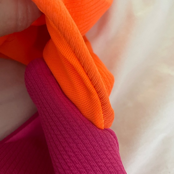 Verdusa Colorblock One Shoulder Swimsuit / Monokini - Picture 5 of 5